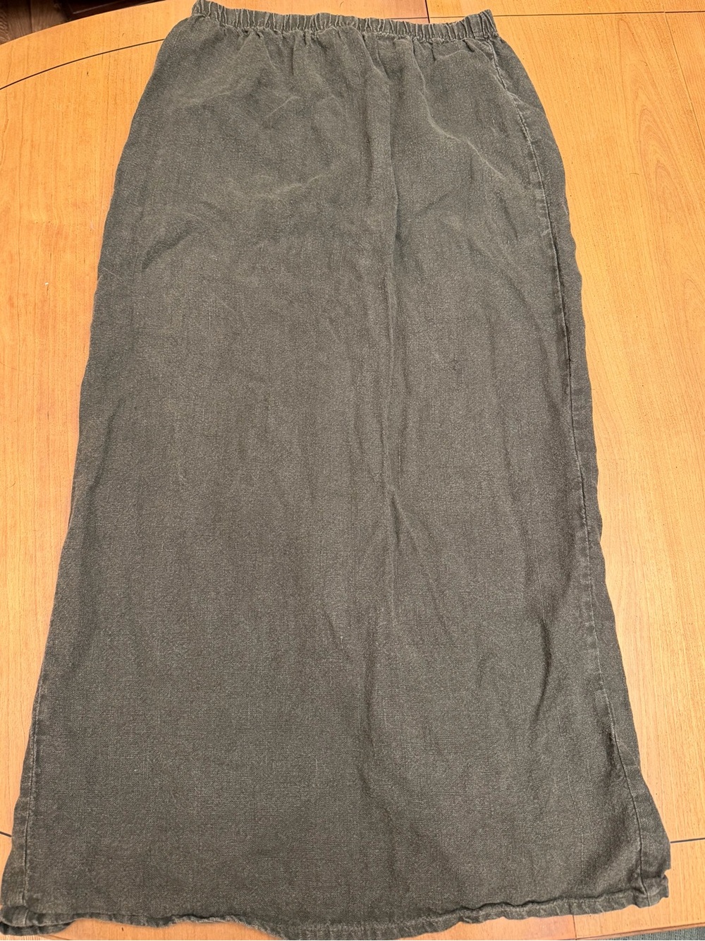 Vintage Two Star Dog 100% Hemp Maxi Skirt Olive Green L | 90s Grunge Goblincore